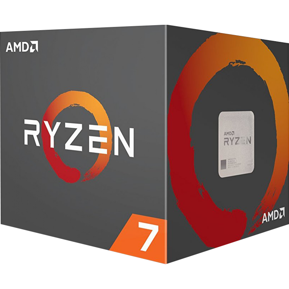 Processador AMD Ryzen 7 1700 3.0GHz (3.7GHz Turbo), 8-Cores 16-Threads, Cooler Wraith Spire com Led, AM4 YD1700BBAEBOX, S/ Video