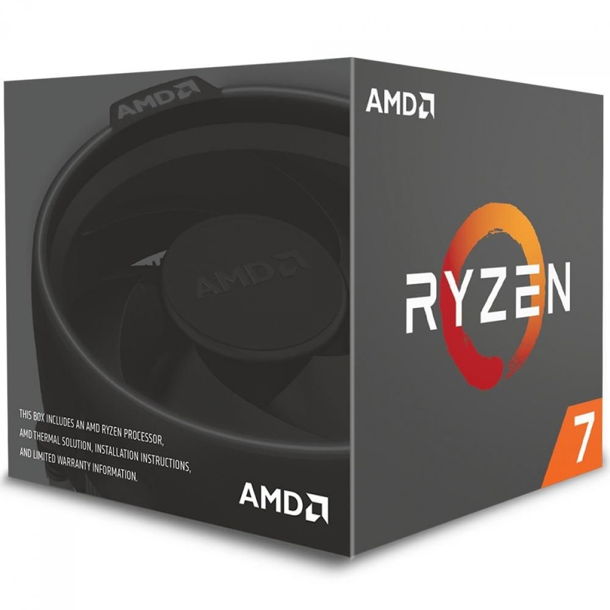 Processador AMD Ryzen 7 2700 3.2GHz (4.1GHz Turbo), 8-Cores 16-Threads, Cooler Wraith Spire com LED, AM4, YD2700BBAFBOX, S/ Video - Open Box