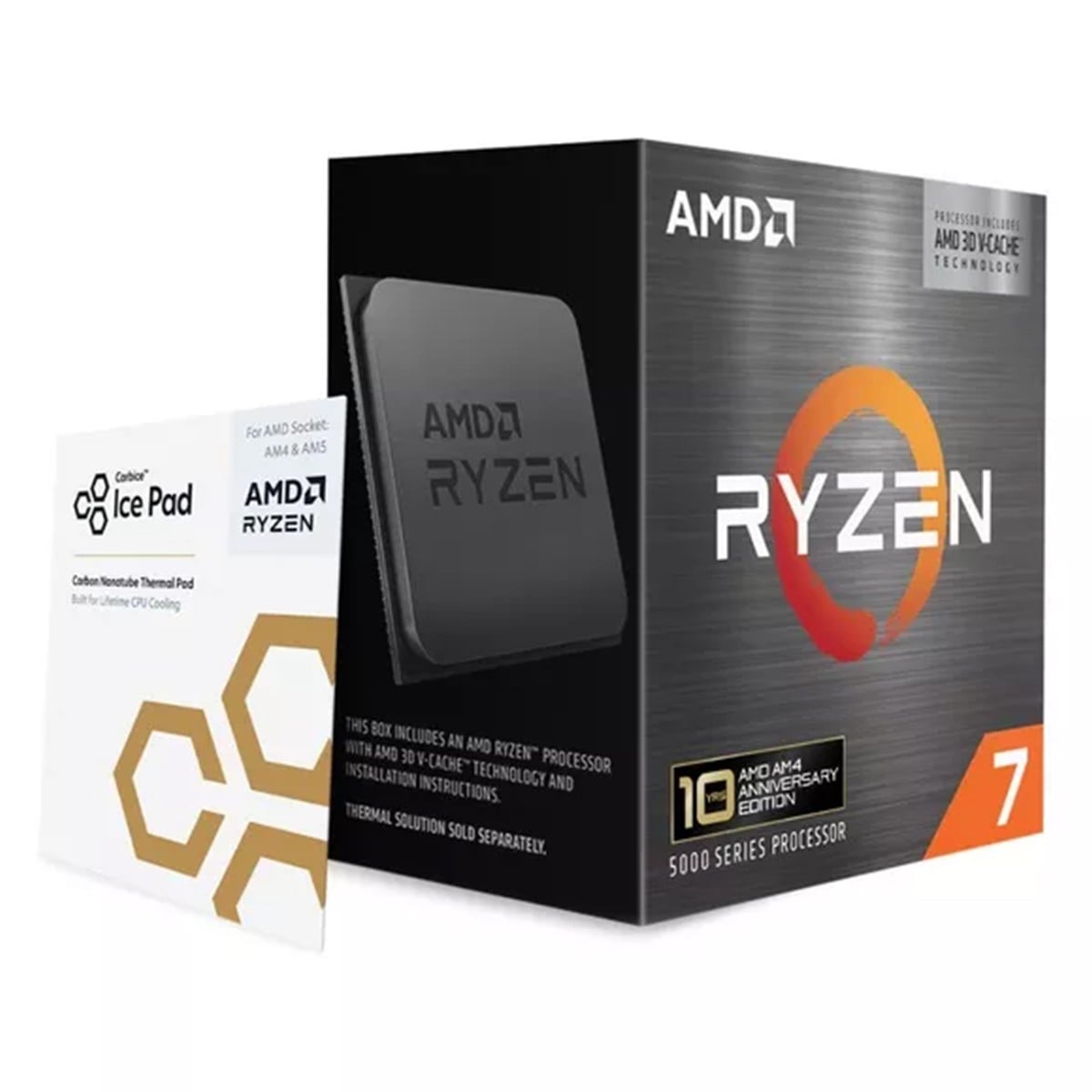 Processador AMD Ryzen 7 5800X3D Anniversary Edition, 3.4GHz (4.5GHz Turbo), 8-Cores 16-Threads, AM4, Sem Cooler, Sem vídeo
