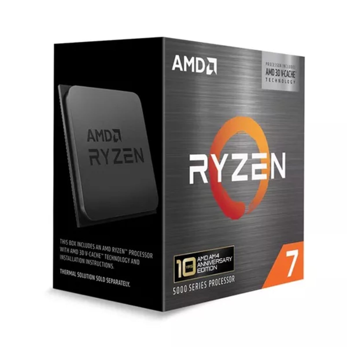 Processador AMD Ryzen 7 5800X3D Anniversary Edition, 3.4GHz (4.5GHz Turbo), 8-Cores 16-Threads, AM4, Sem Cooler, Sem vídeo