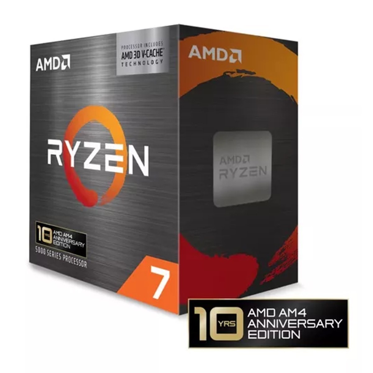 Processador AMD Ryzen 7 5800X3D Anniversary Edition, 3.4GHz (4.5GHz Turbo), 8-Cores 16-Threads, AM4, Sem Cooler, Sem vídeo