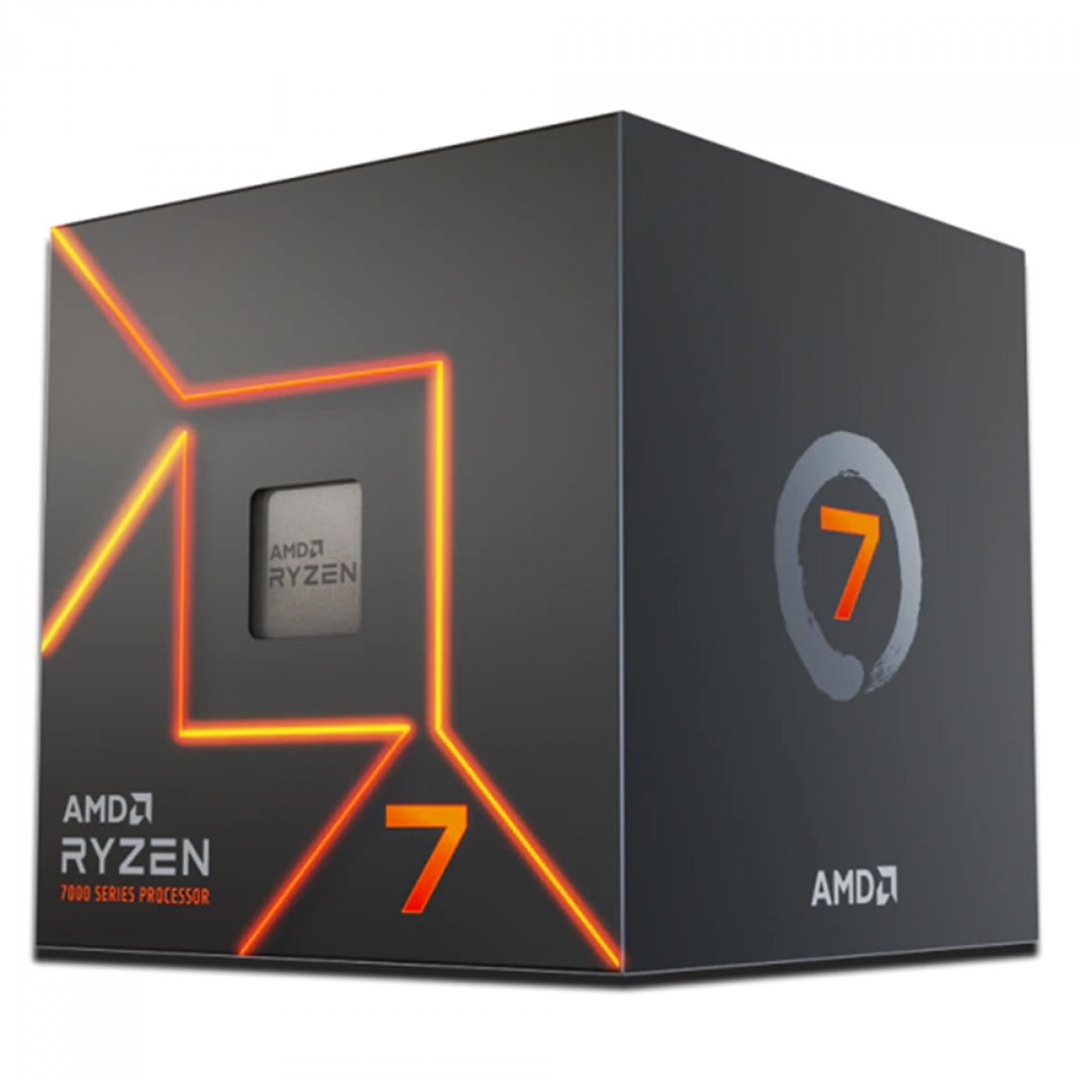 Processador AMD Ryzen 7 7700 3.8GHz (5.3GHz Turbo), 8-Cores 16-Threads, AM5, Com Cooler AMD Wraith Prism, 100-100000592SBX