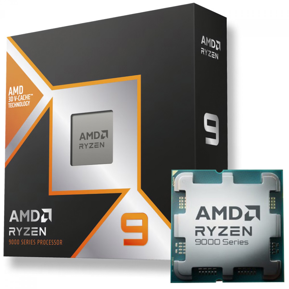 Processador AMD Ryzen 9 9900X3D, 4.4GHz (5.5GHz Turbo), 12-Cores 24-Threads, AM5, Sem Cooler, 100-100001368WOF