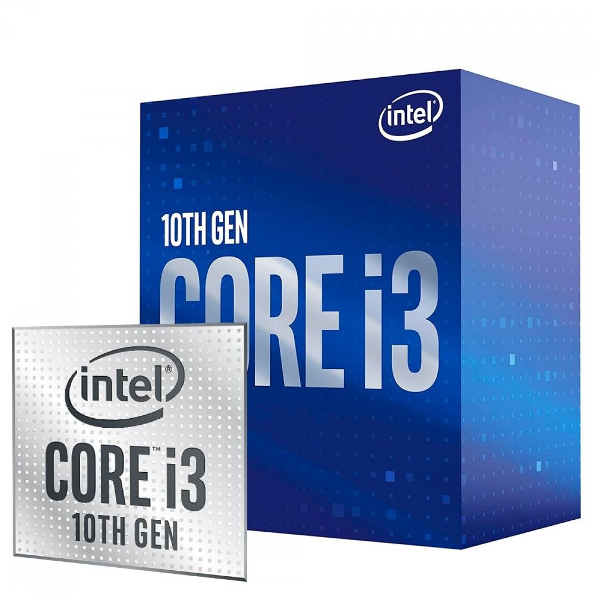 Processador Intel Core i3 10300 3.70GHz (4.40GHz Turbo), 10ª Geração, 4-Cores 8-Threads, LGA 1200, BX8070110300