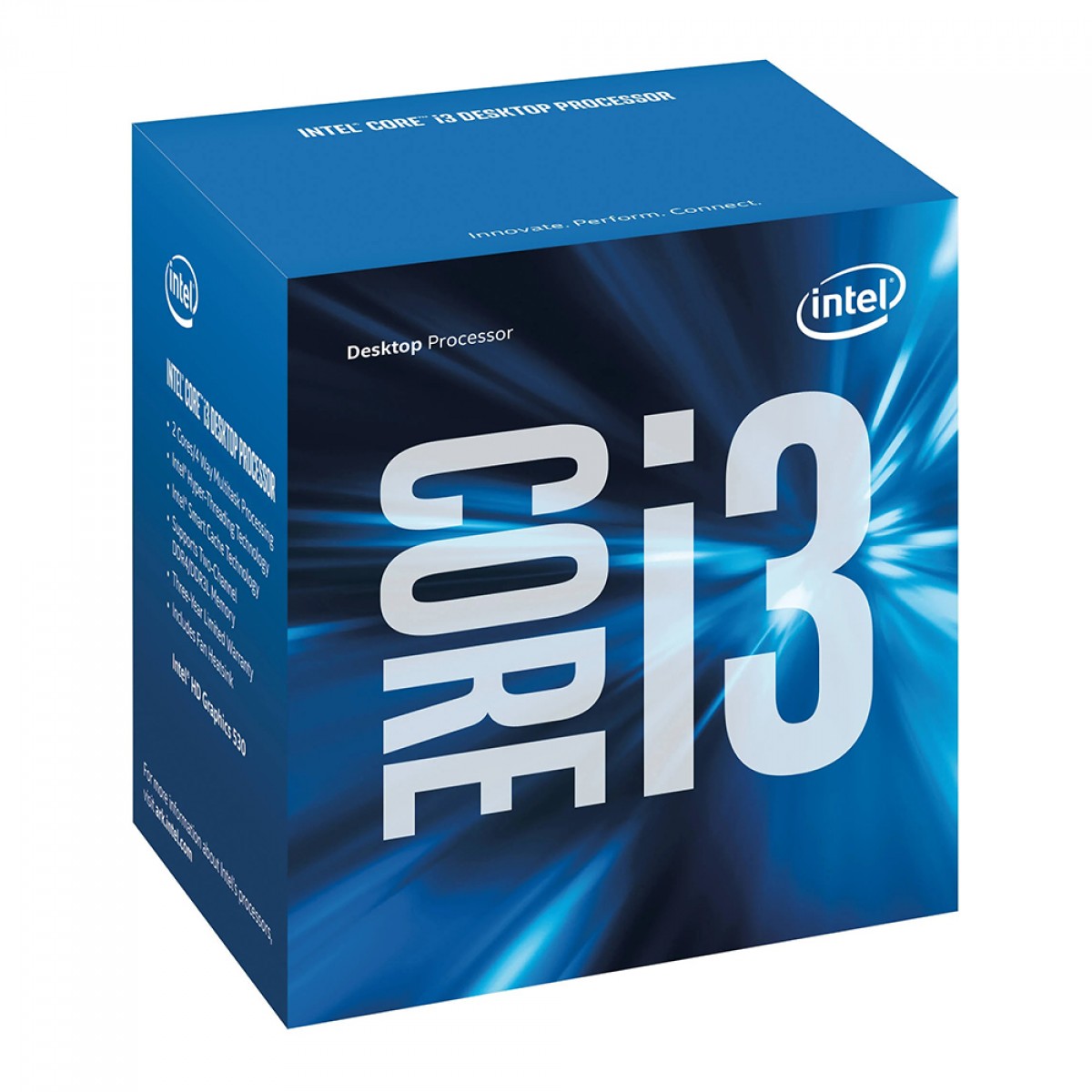 Processador Intel Core I3 6100, 3.70 GHz, 2-Cores 4-Threads, LGA 1151, OEM, CM8066201927202