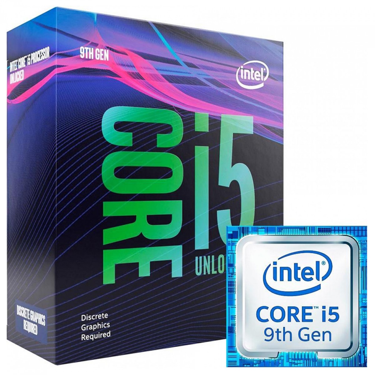 Processador Intel Core i5 9600KF 3.70GHz (4.60GHz Turbo), 9ª Geração, 6-Cores 6-Threads, LGA 1151, BX80684I59600KF, S/VÍDEO
