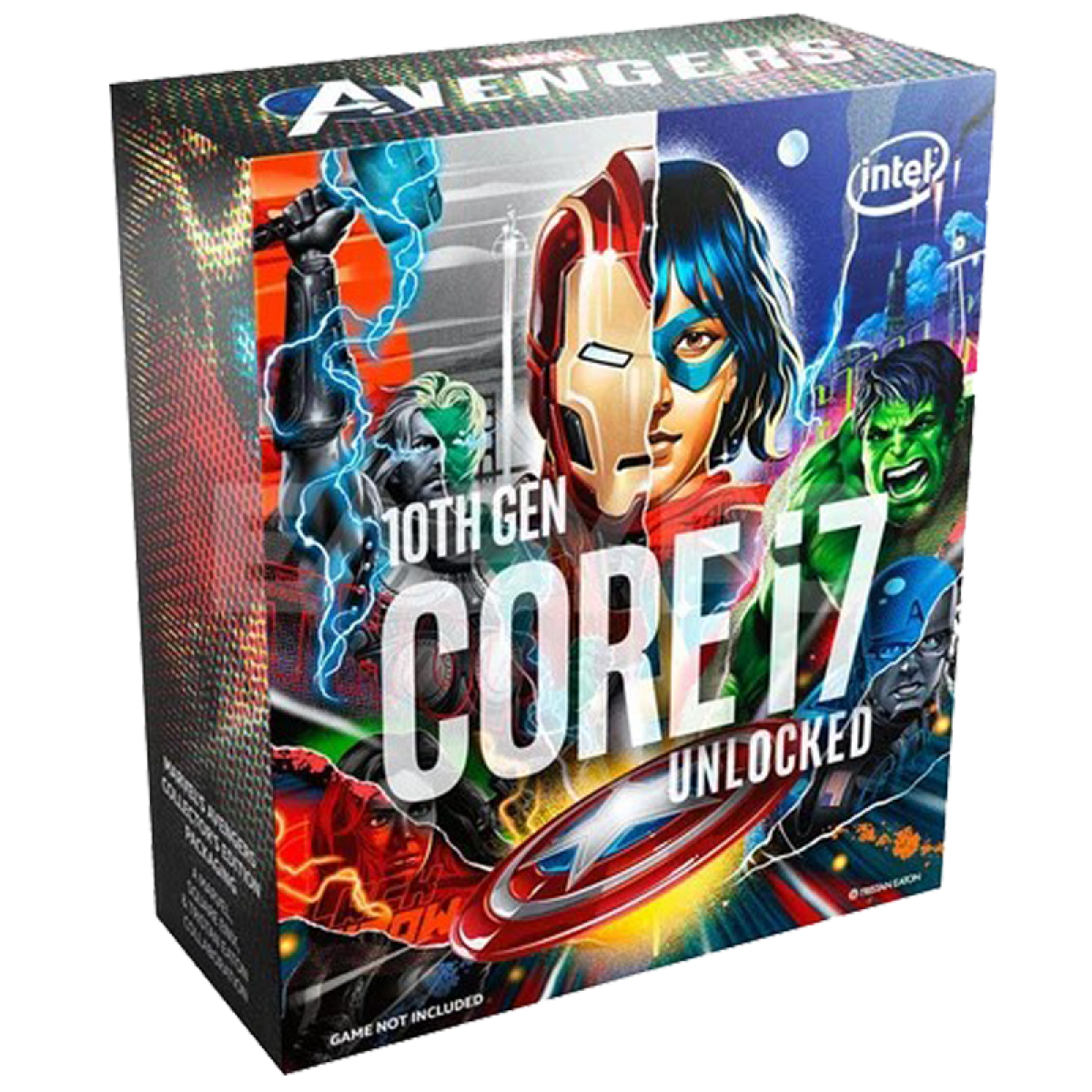 Processador Intel, Core i7 10700KA Avengers Edition, 3.8GHz (5.1GHz Turbo), 8 Cores, 16 Threads, LGA 1200, BX8070110700KA, C/ Vídeo, S/Cooler