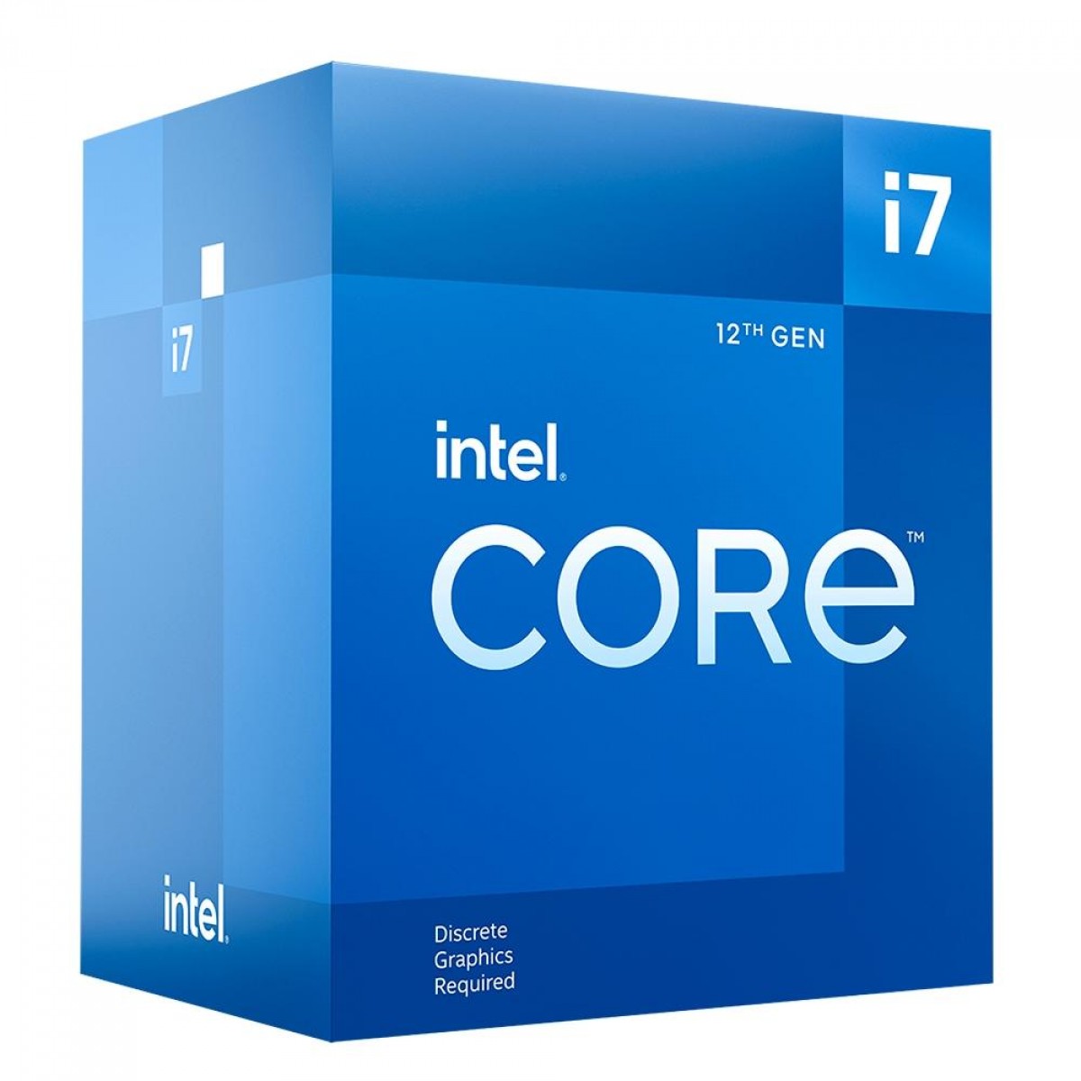 Processador Intel Core i7 12700F 2,1GHz (4.9GHz Turbo), 12ª Geração, 12-Cores 20-Threads, LGA 1700, Com Cooler, BX8071512700F