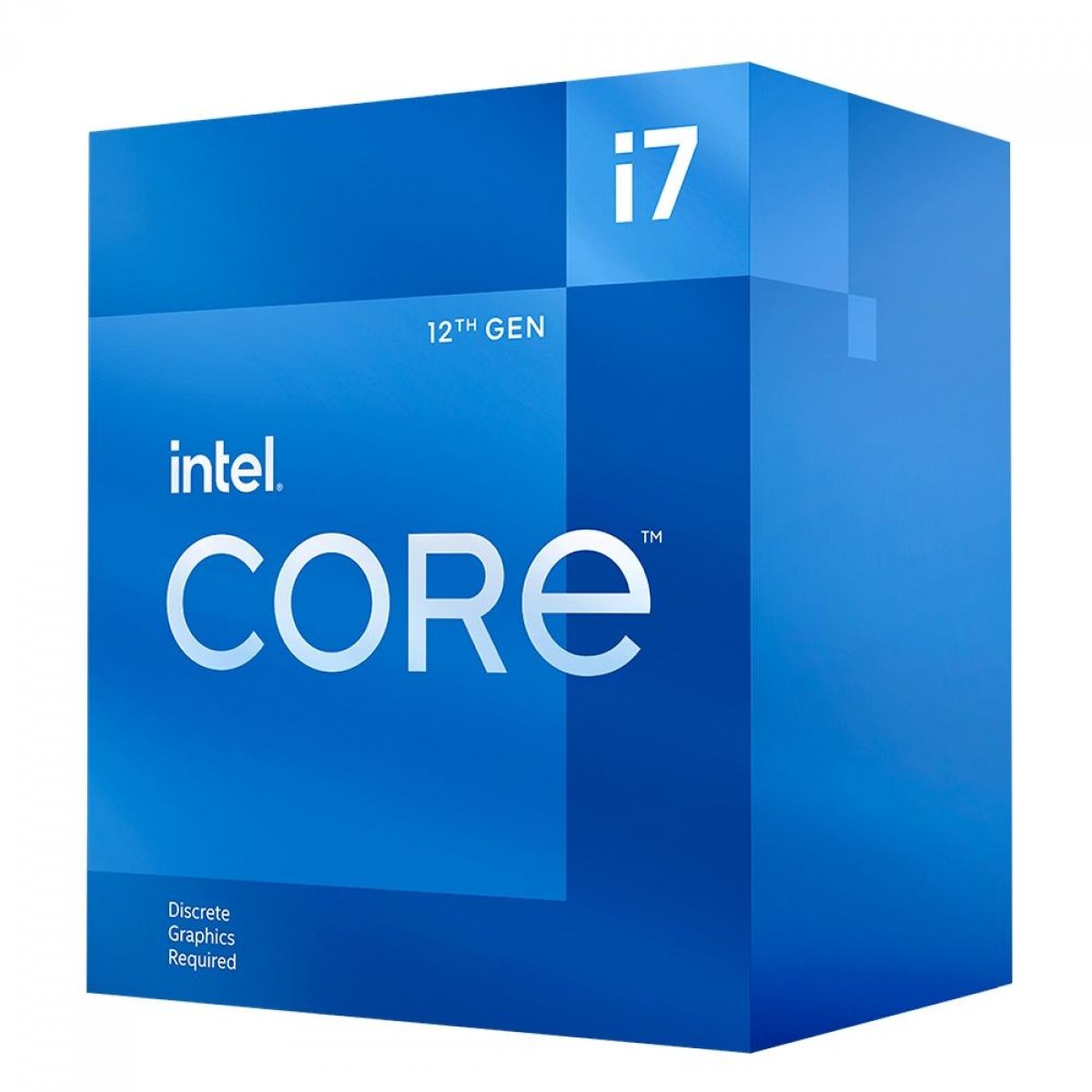 Processador Intel Core i7 12700F 2,1GHz (4.9GHz Turbo), 12ª Geração, 12-Cores 20-Threads, LGA 1700, Com Cooler, BX8071512700F