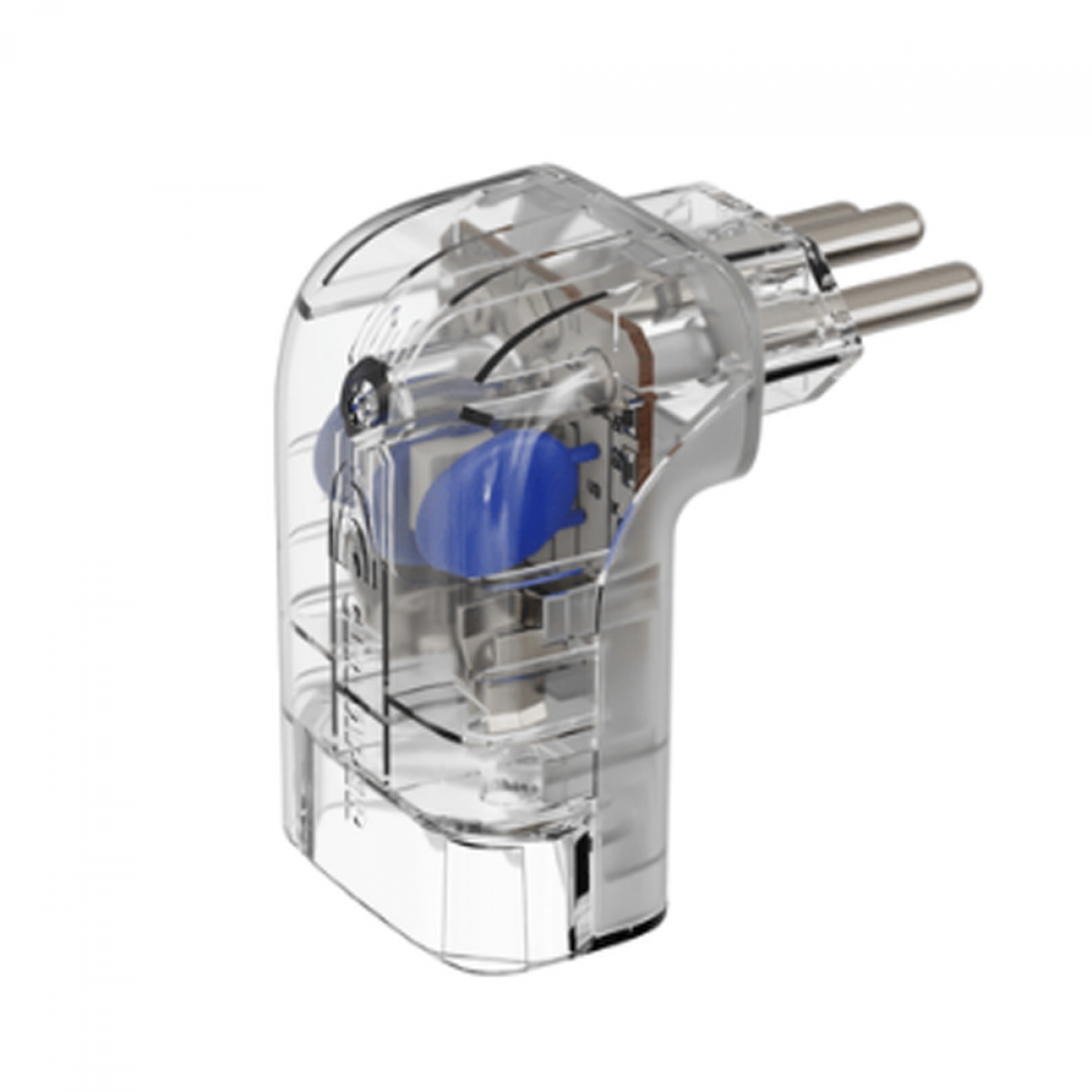 Protetor CLAMPER Pocket Fit, 3 Pinos, 10 Amperes, Bivolt, Formato Fit 90º, Transparente