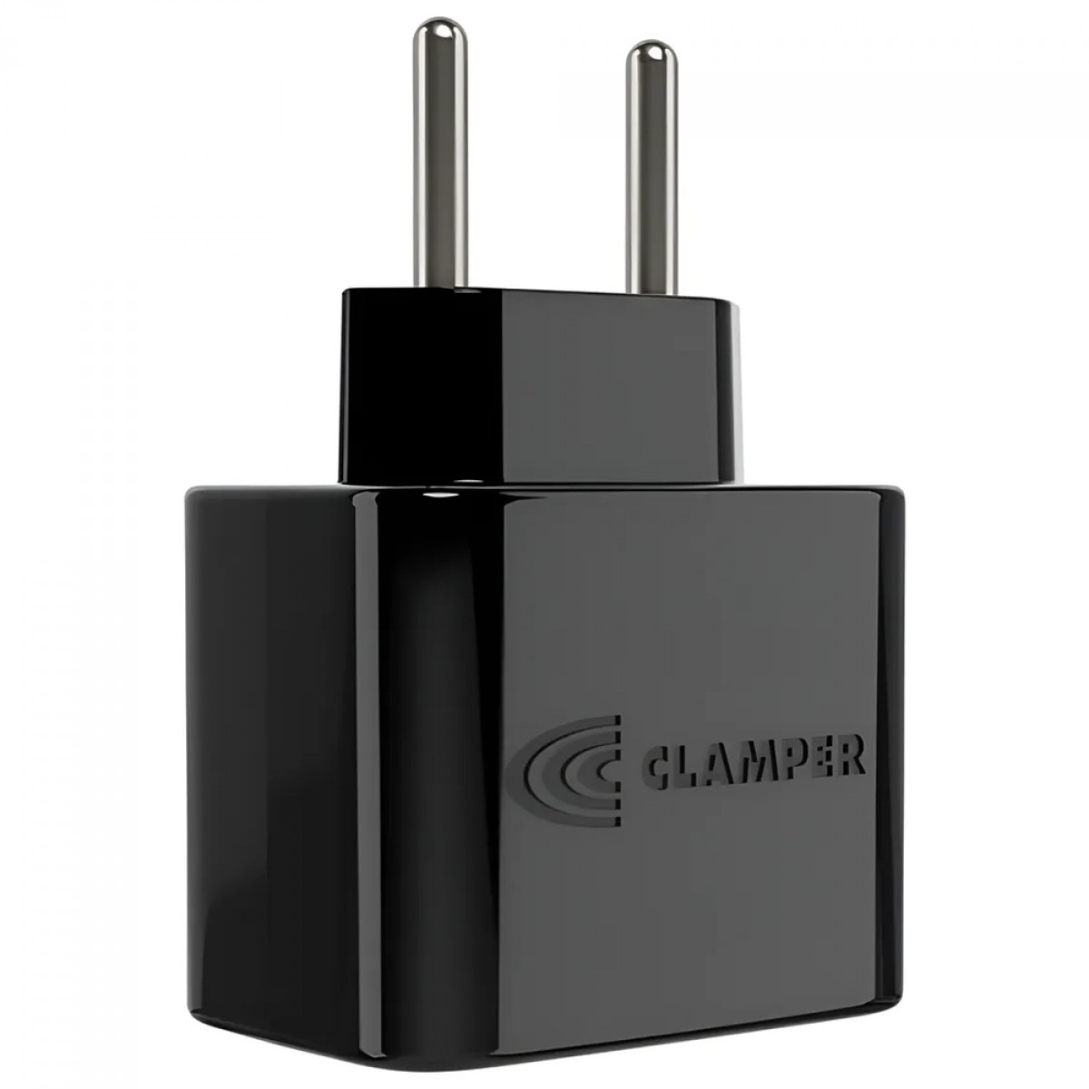 Protetor CLAMPER Pocket LCF, 2 Pinos, 10 Amperes, Bivolt, Preto