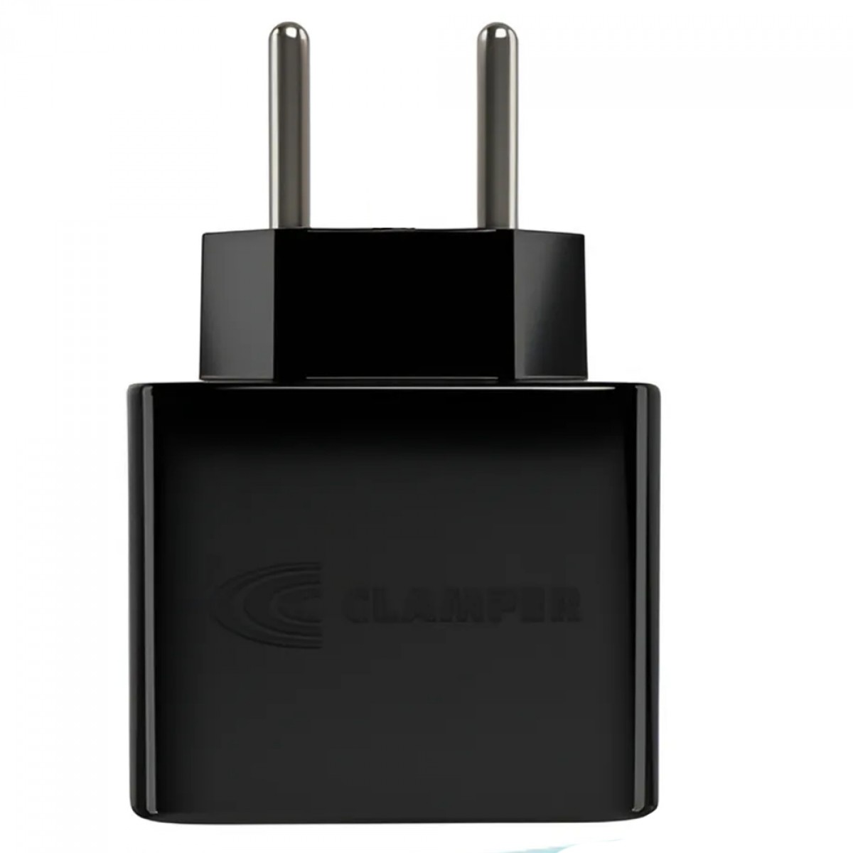 Protetor CLAMPER Pocket LCF, 2 Pinos, 20 Amperes, Bivolt, Preto