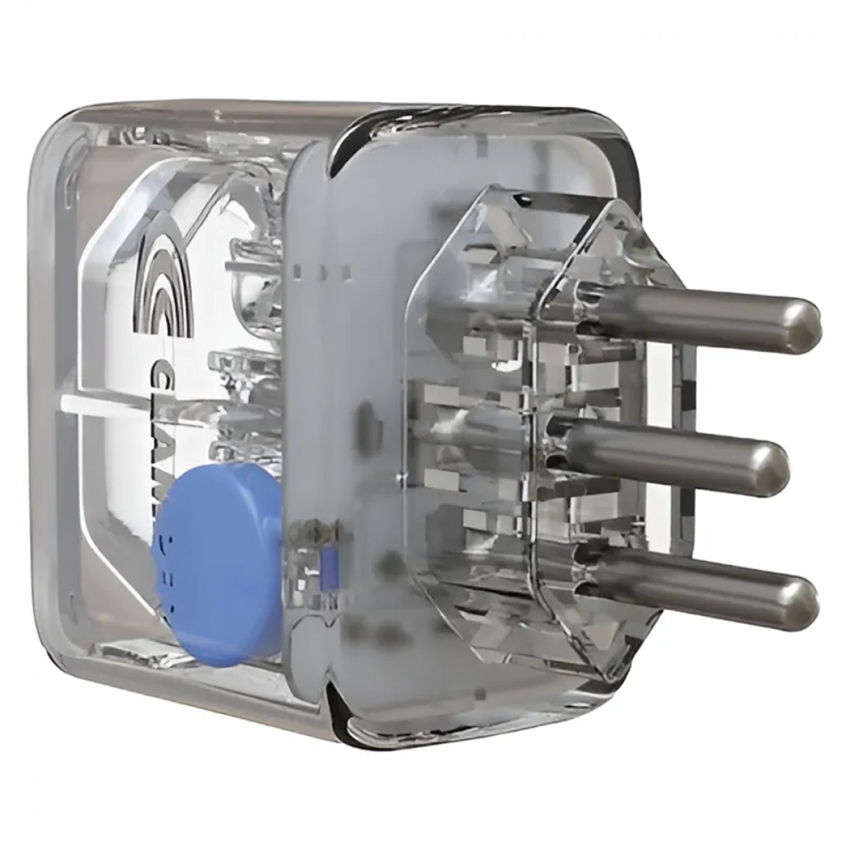 Protetor CLAMPER Pocket LCF, 3 Pinos, 20 Amperes, Bivolt, Transparente