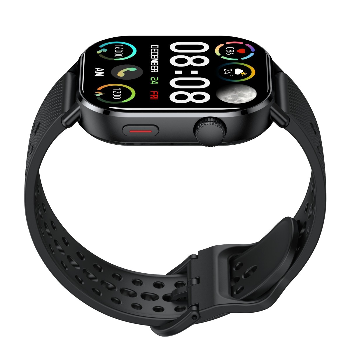 Relógio SmartWatch SuperFrame Cosmos, AMOLED 2,06", GPS, Bluetooth 5.3, Frequência Cardíaca, SpO2, Homologado pela ANATEL, SF-SW-CM21BWR