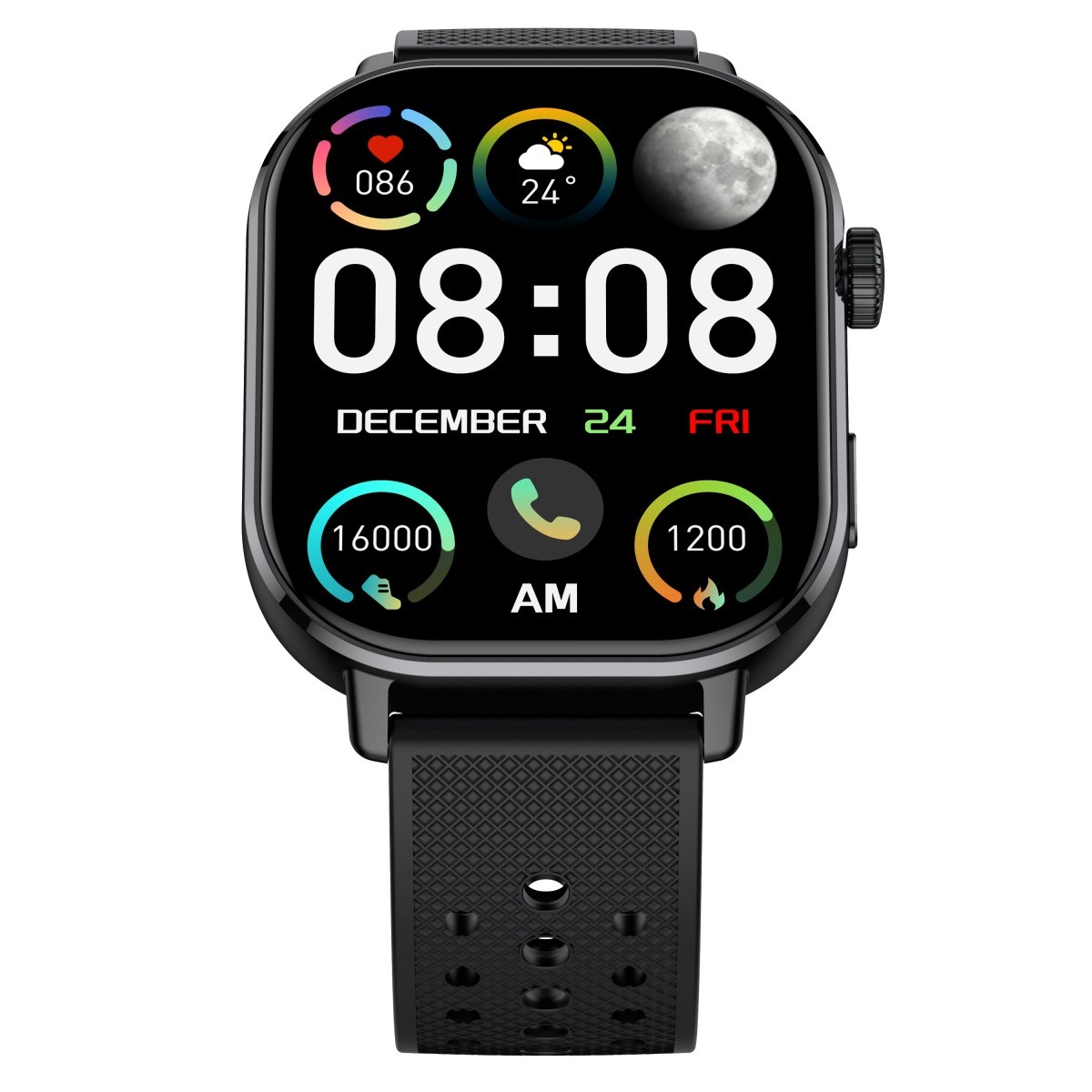 Relógio SmartWatch SuperFrame Cosmos, AMOLED 2,06", GPS, Bluetooth 5.3, Frequência Cardíaca, SpO2, Homologado pela ANATEL, SF-SW-CM21BWR