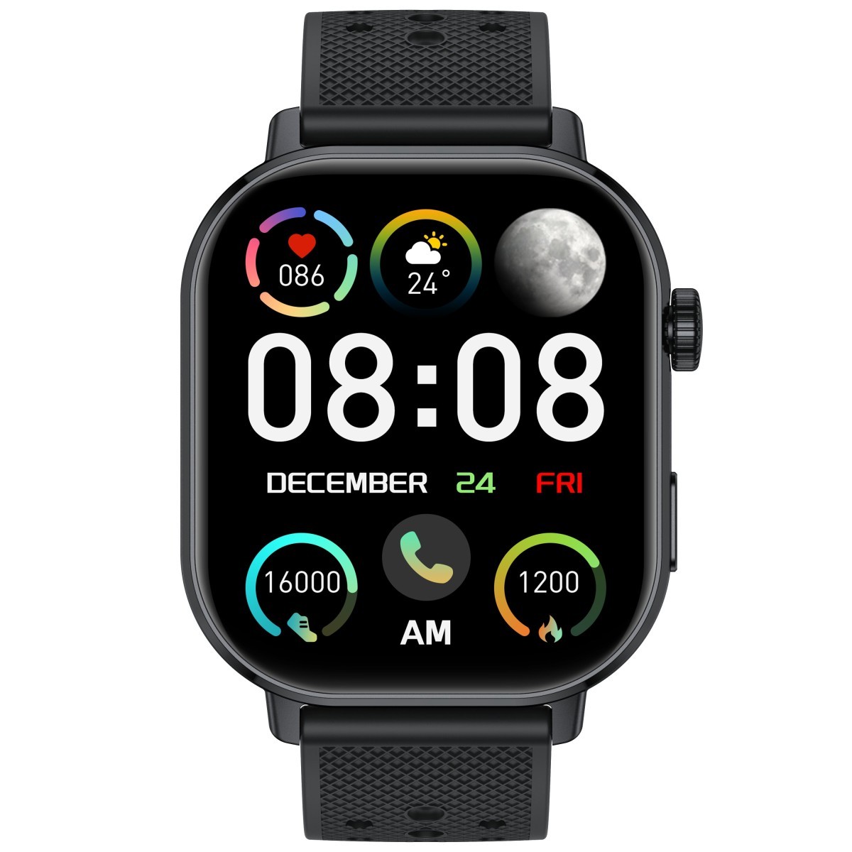 Relógio SmartWatch SuperFrame Cosmos, AMOLED 2,06", GPS, Bluetooth 5.3, Frequência Cardíaca, SpO2, Homologado pela ANATEL, SF-SW-CM21BWR