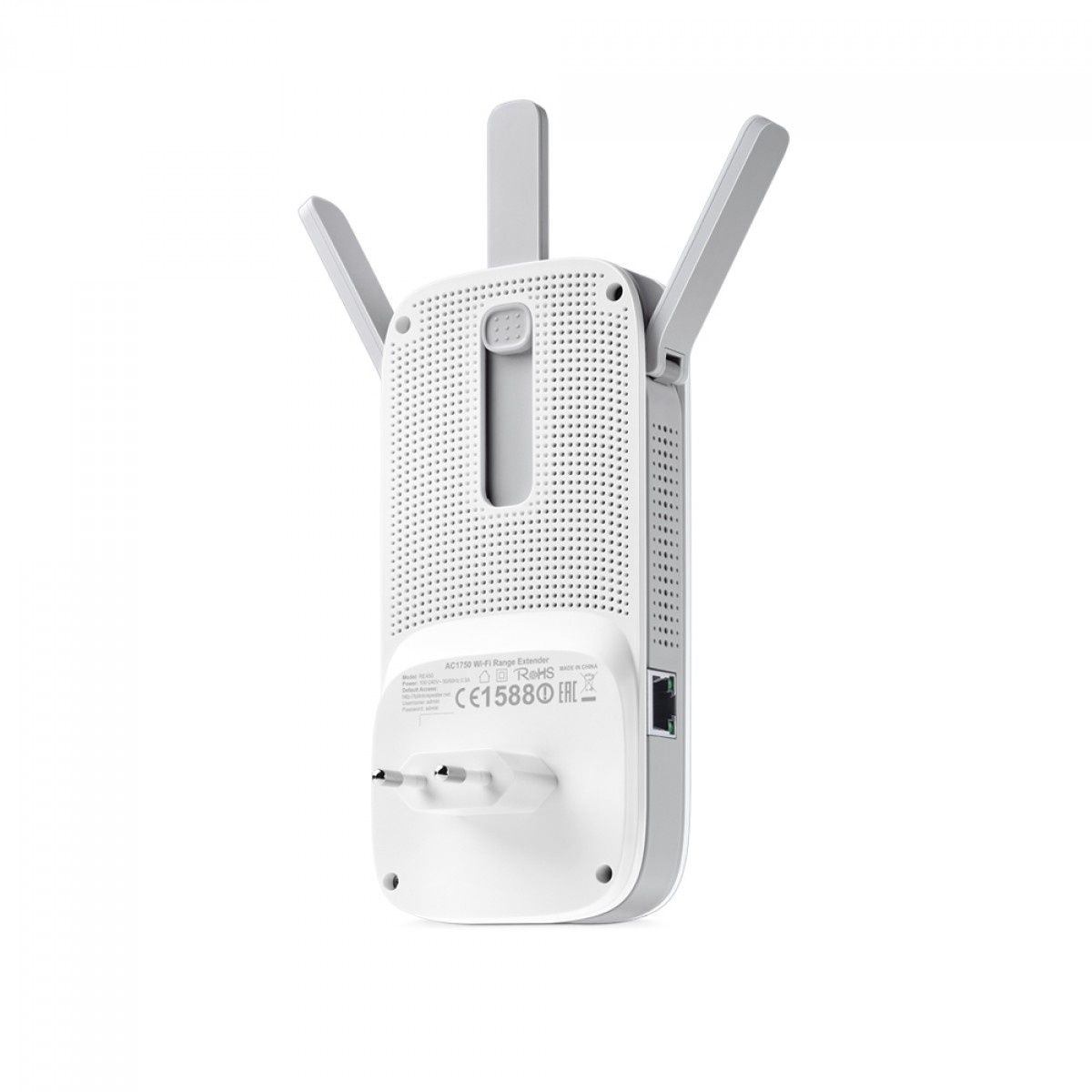 Repetidor Wi-Fi Tp-Link AC1750, 450/1300Mbps, 3 Antenas, Branco, RE450