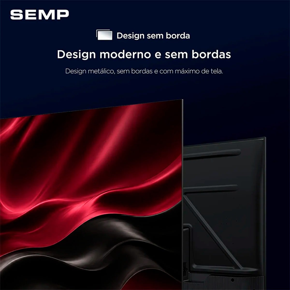 Smart TV LED SEMP S42R, 50 Pol, Full HD, Roku TV, WI-FI, Preta, 50S42R