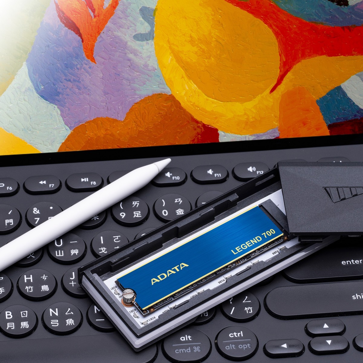SSD Adata Legend 700, 512GB, M.2 2280 NVMe, Leitura 2.000MBs, Gravação 1.600MBs, ALEG-700-512GCS