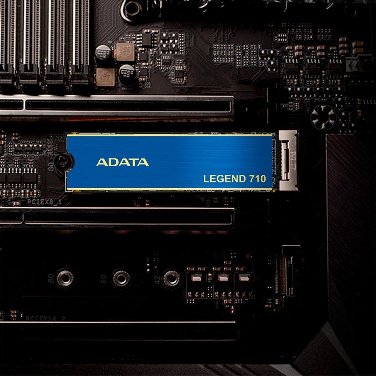 SSD Adata Legend 710, 1TB, M.2 2280 NVMe Leitura 2.400MBs, Gravação 1.800MBs, ALEG-710-1TCS