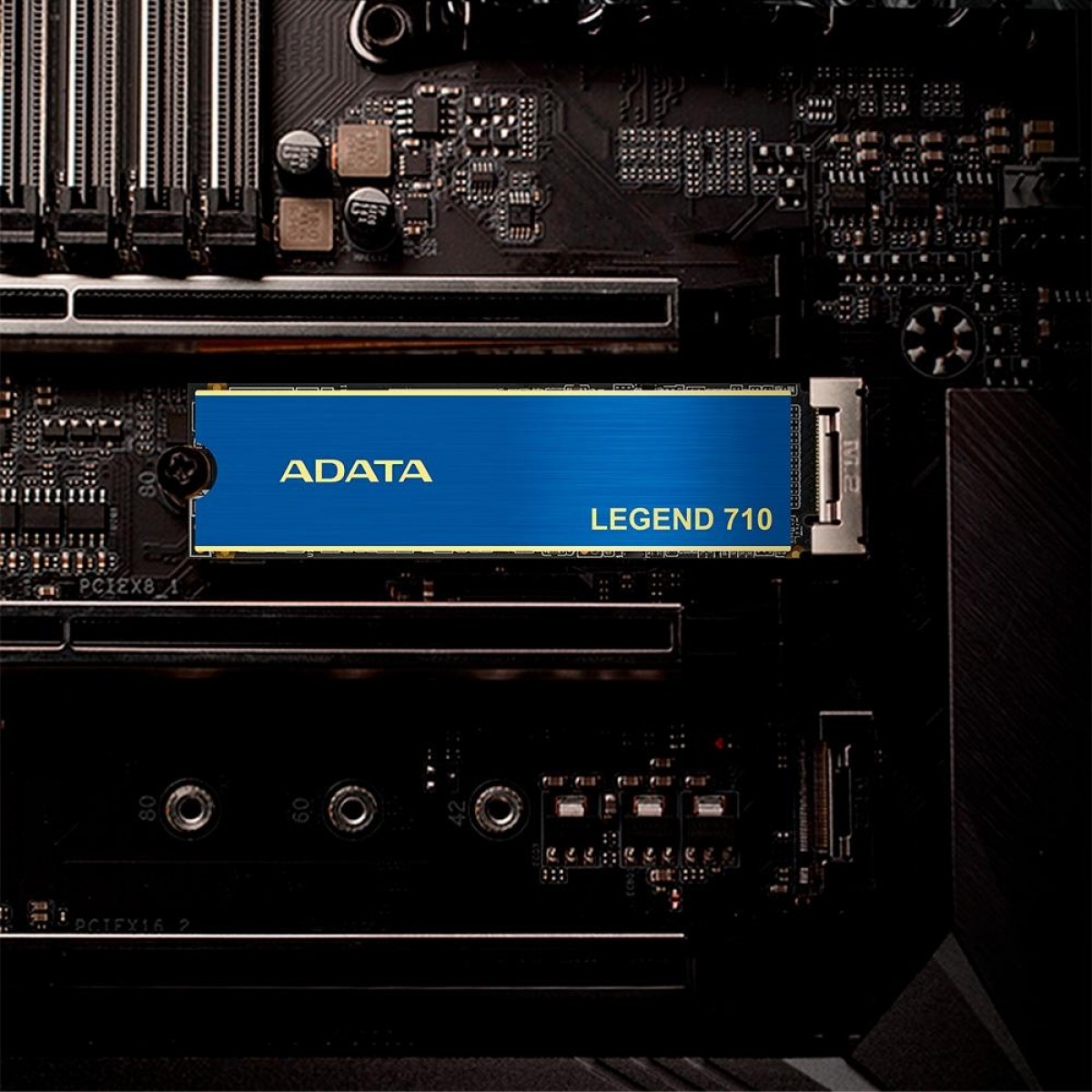 SSD Adata Legend 710, 2TB, M.2 2280 NVMe Leitura 2.400MBs, Gravação 1.800MBs, ALEG-710-2TCS