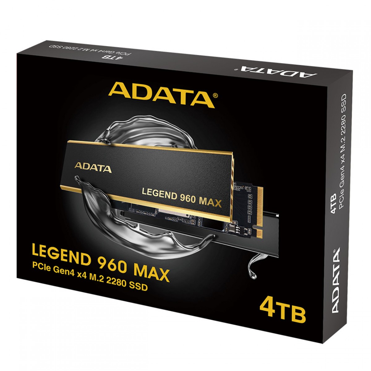SSD Adata Legend 960 MAX 4TB, M.2 2280 NVMe 1.4, Leitura 7400MBs e Gravação 6800MBs, ALEG-960M-4TCS