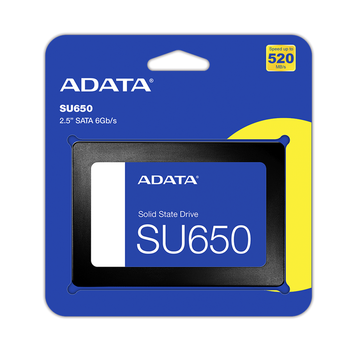 SSD Adata SU650, 120GB, Sata III, Leitura 520MBs e Gravação 450MBs, ASU650SS-120GT-R