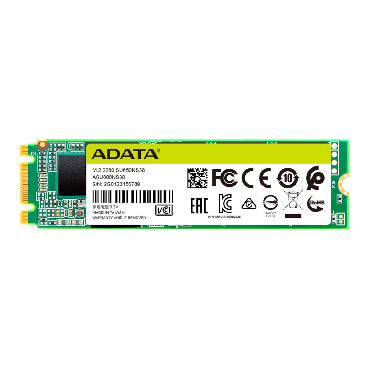 SSD Adata Ultimate SU650 256GB, M.2 2280, Leitura 550MBs e Gravação 500MBs, ASU650NS38-256GT-C