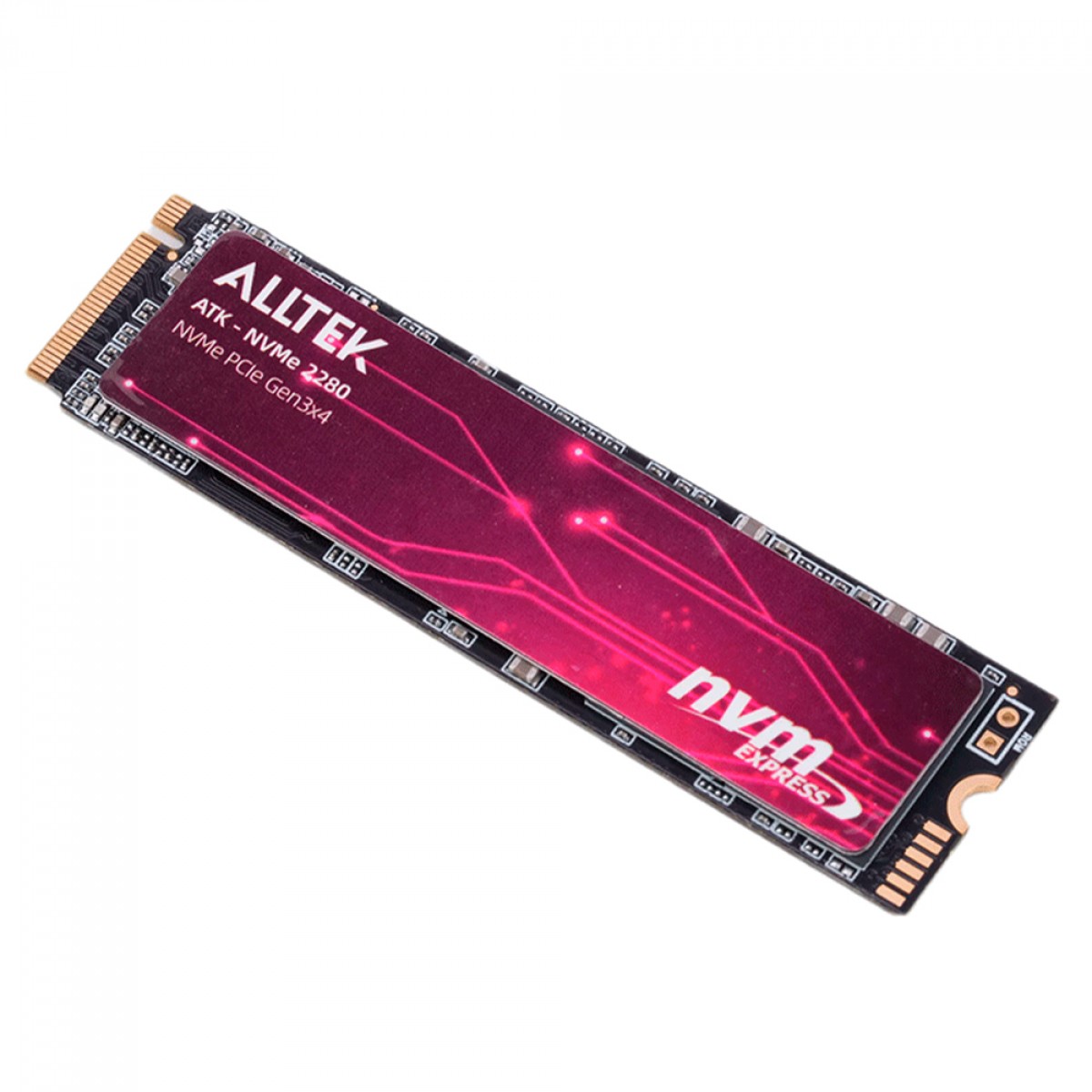 SSD Alltek 512GB, M.2 2280 NVMe, Leitura 2200MBs E Gravação 1700MBs, ATKSSDN 512GB - Open Box