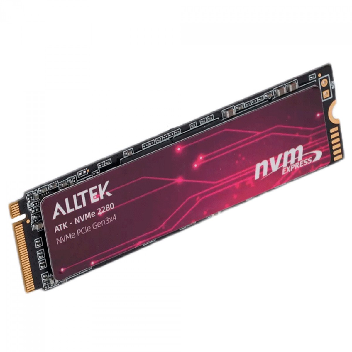 SSD Alltek 512GB, M.2 2280 NVMe, Leitura 2200MBs E Gravação 1700MBs, ATKSSDN 512GB - Open Box