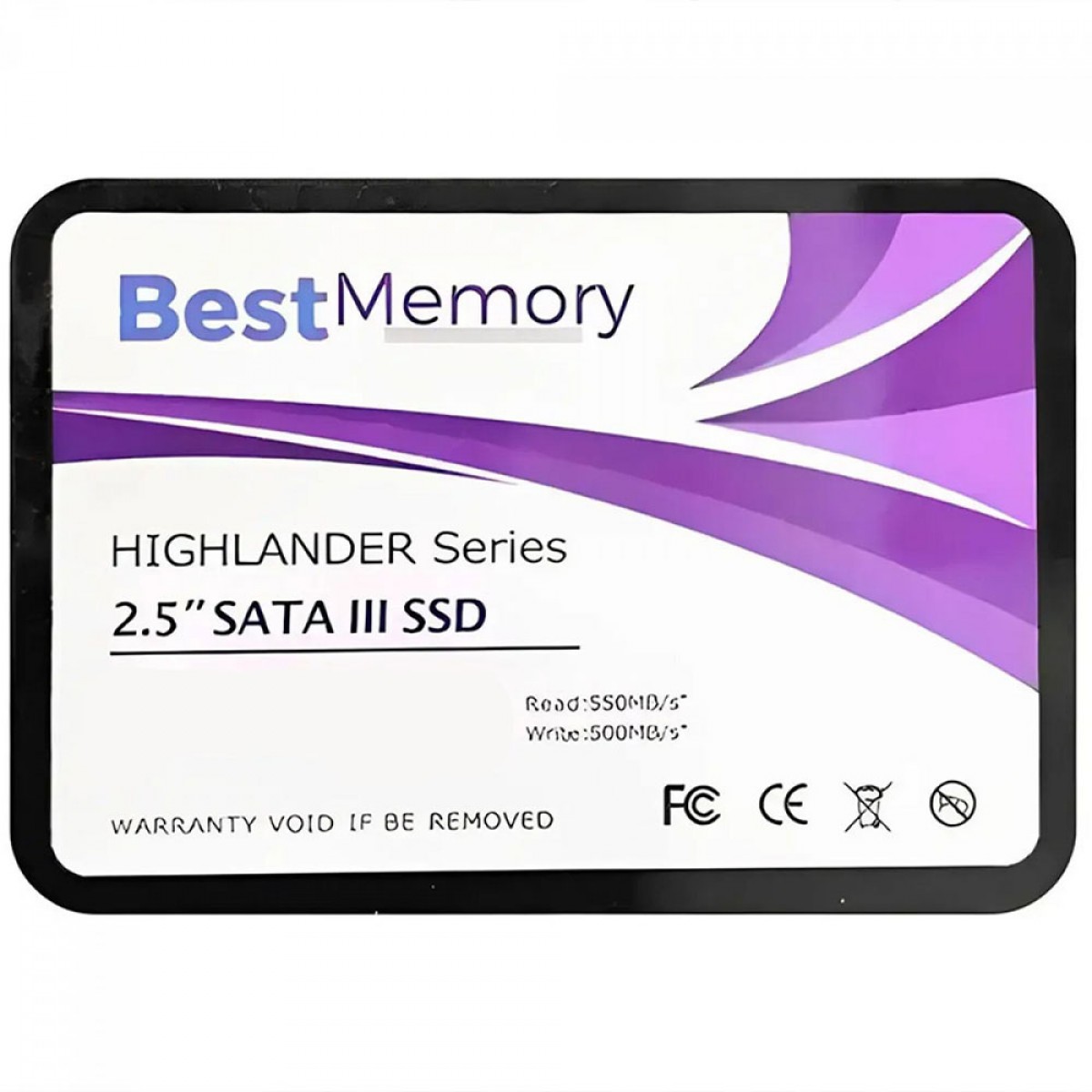 SSD BestMemory Highlander V2, 256GB, Sata III, Leitura 550MBs E Gravação 500MBs, BTSDA-256G-550 - Open Box
