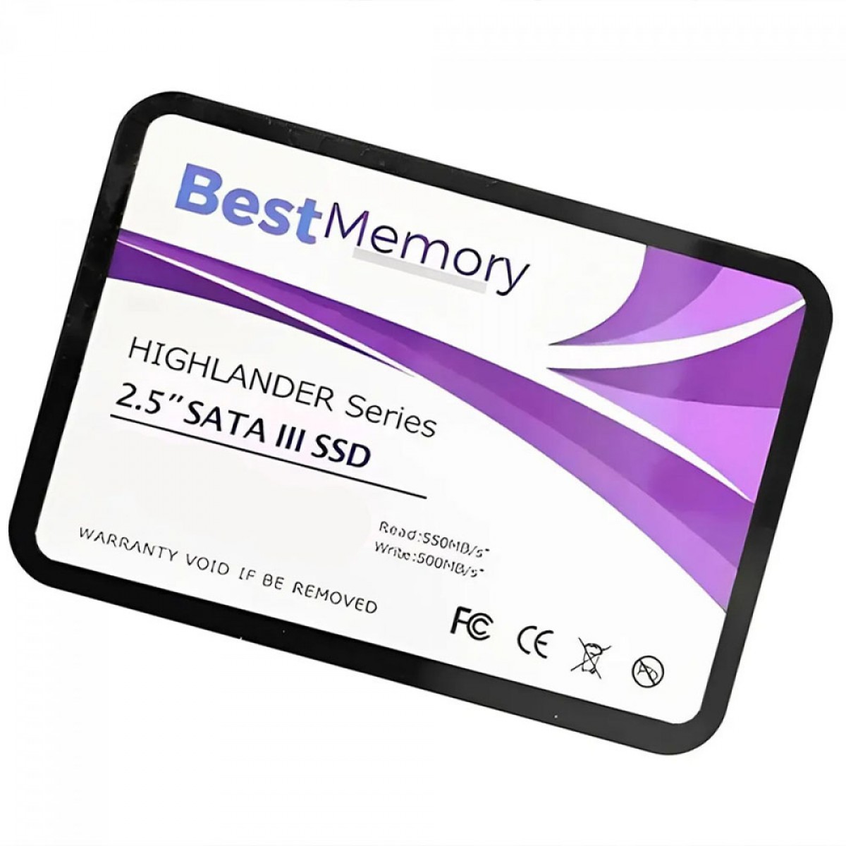 SSD BestMemory Highlander V2, 256GB, Sata III, Leitura 550MBs E Gravação 500MBs, BTSDA-256G-550 - Open Box