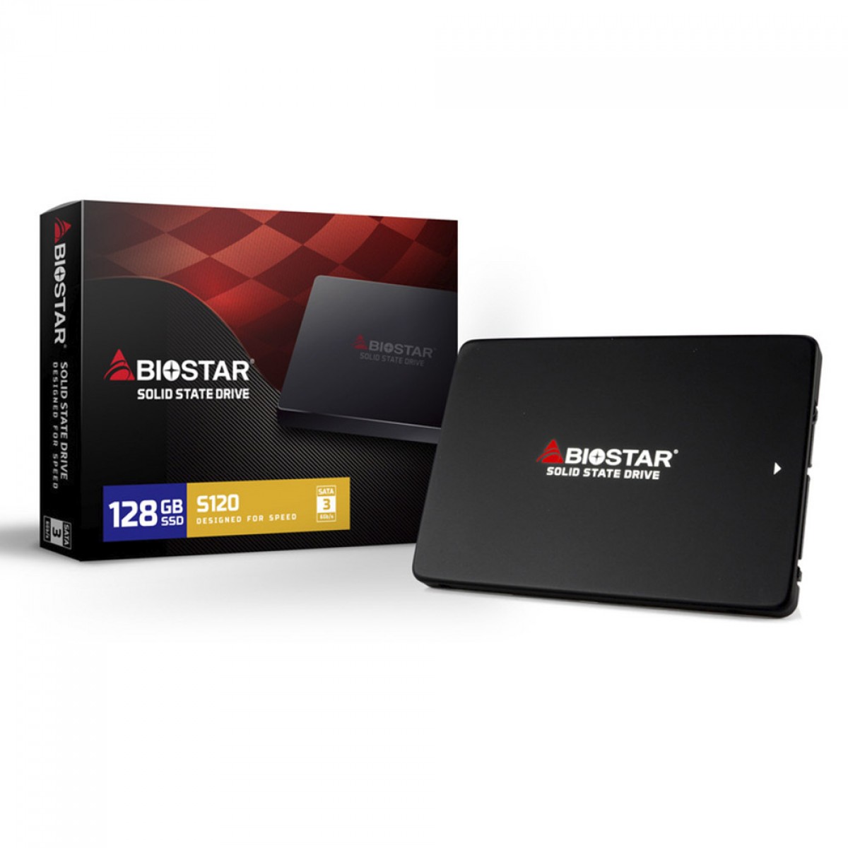 SSD Biostar S120, 128GB, Sata III, Leitura 550MB/s e Gravação 500MB/s, SA902S2E38