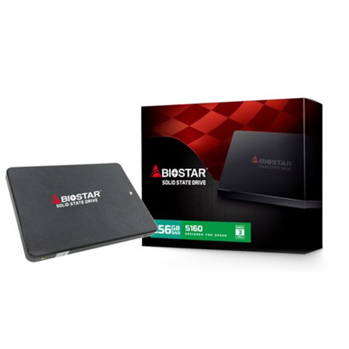 SSD Biostar S160, 256GB, Sata III, Leitura 550MB/s e Gravação 500MB/s, SA102S2E36-PM1B8-BS2