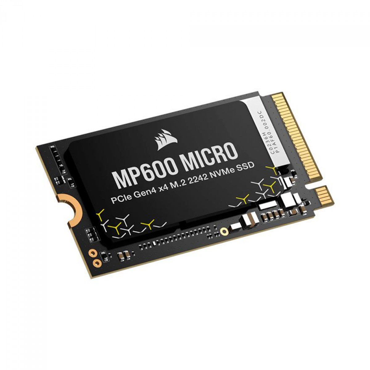 SSD Corsair MP600 MICRO, 1TB, M.2 PCIe, NVMe, Leitura 5100MB/s e Gravação 4300MB/s, CSSD-F1000GBMP600MCR