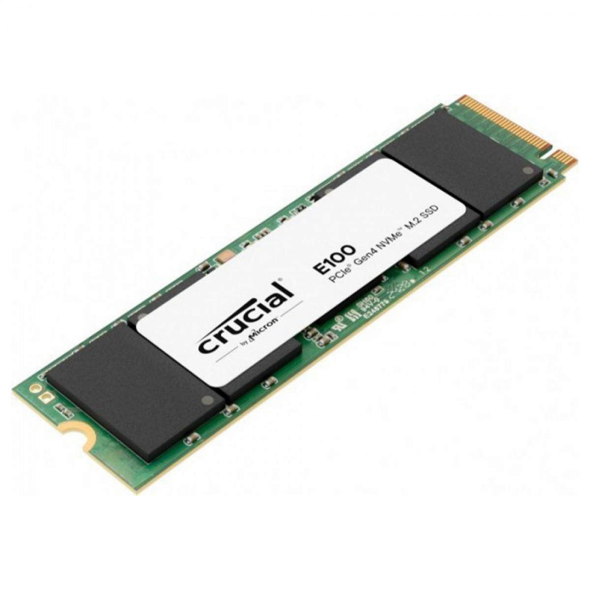 SSD Crucial E100, 480GB, M.2 2280, PCIe 4.0, NVMe, Leitura 4700MBs Gravação 2500MBs, CT480E100SSD8