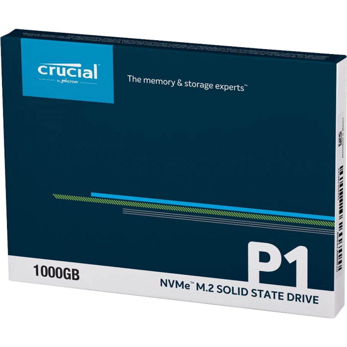 SSD Crucial P1, 1TB, M.2 2280, NVMe, Leitura 2.000MBs Gravação 1750MBs, CT1000P1SSD8
