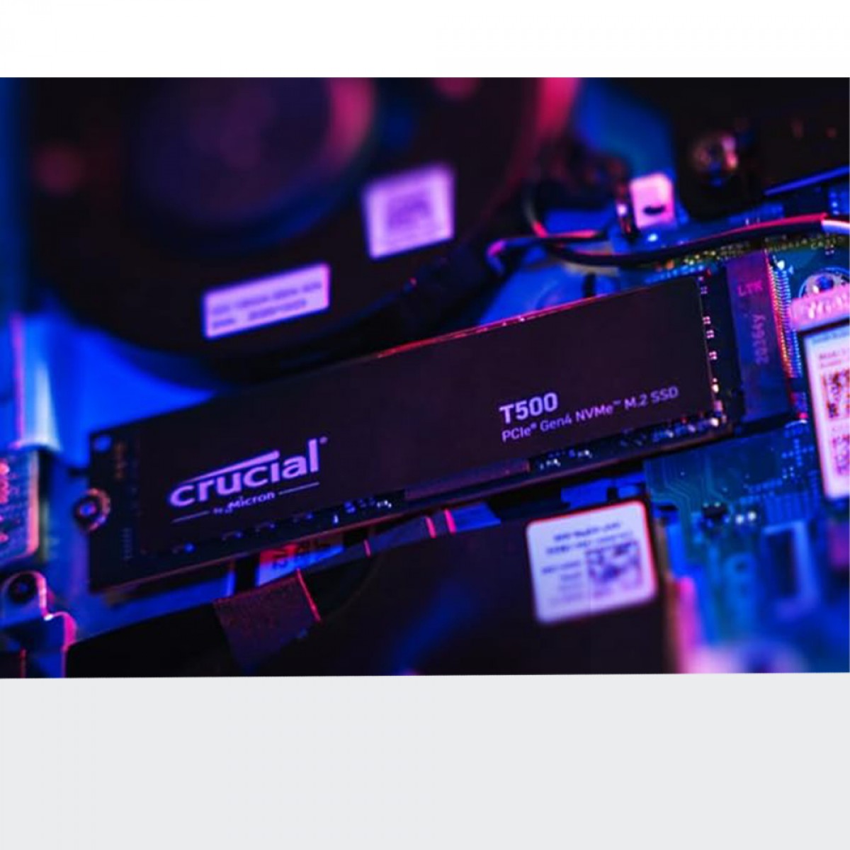 SSD Crucial T500, 500GB, M.2 2280, PCIe NVMe, Leitura 7200MBs Gravação 5700MBs, CT500T500SSD8