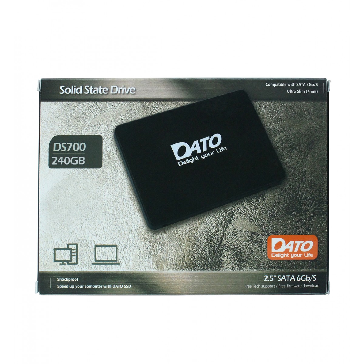 SSD Dato DS700, 240GB, Sata III, Leitura 550MBs e Gravação 435MBs