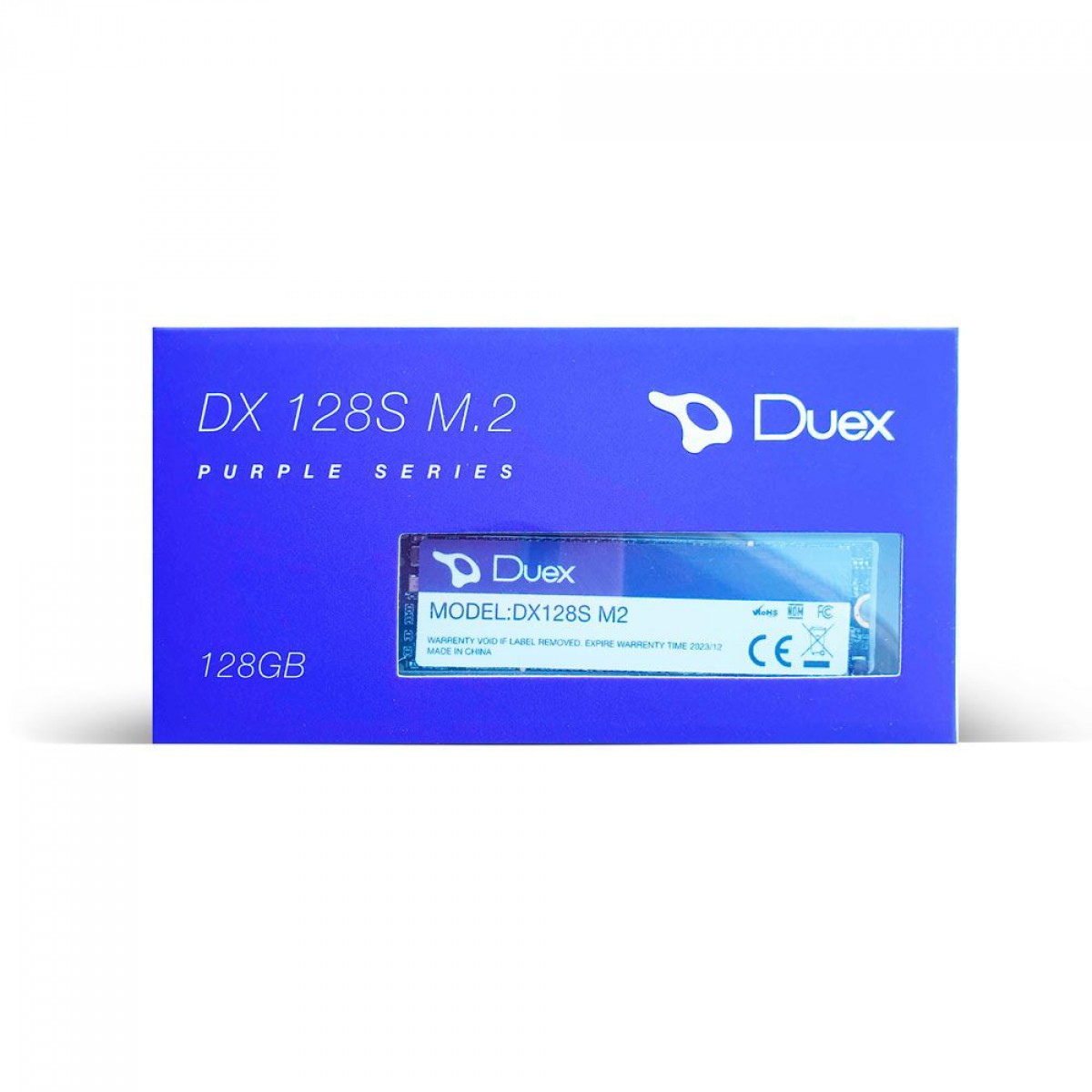 SSD Duex DX128S M2, 128GB, M.2 NVMe, Leitura 1600MBs e Gravação 1350MBs