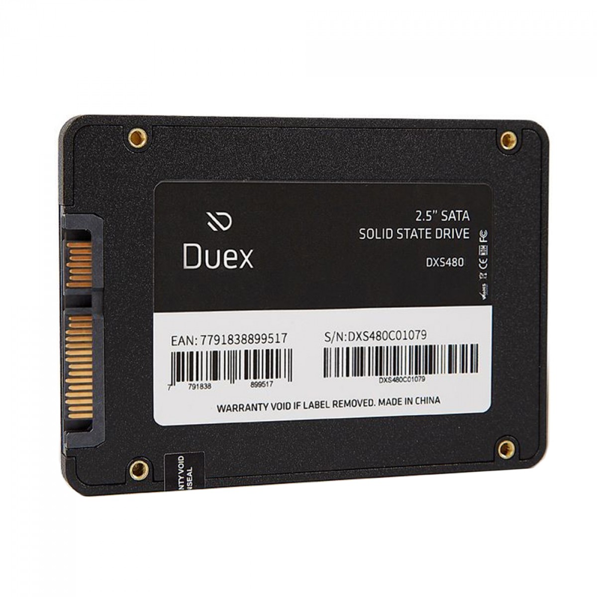 SSD Duex DXS480C 480GB, Sata III, Leitura 520MBs E Gravação 480MBs