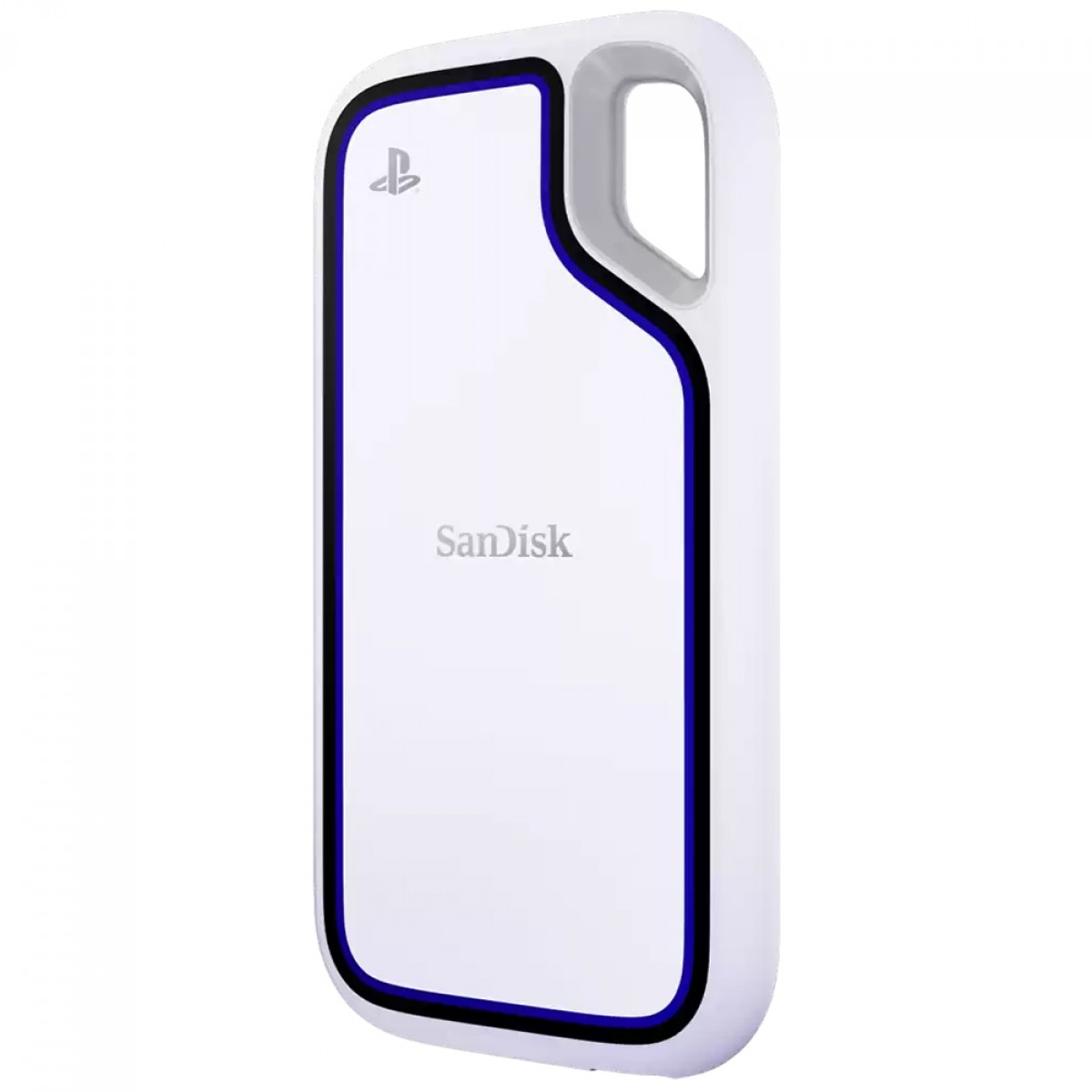 SSD Externo Portátil Sandisk Extreme Para PlayStation 5 e PC, 2TB, USB 3.2, Leitura 1000MB/s, Branco, SDSSDE62P-2T00-G25