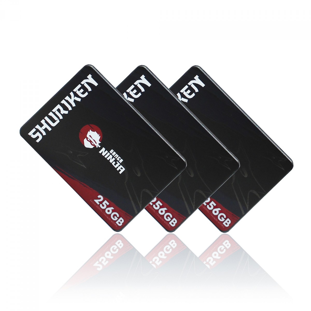 SSD Gamer Ninja Shuriken 256GB, Sata III, Leitura 510MBs e Gravação 495MBs, GN-ST-SHS256G