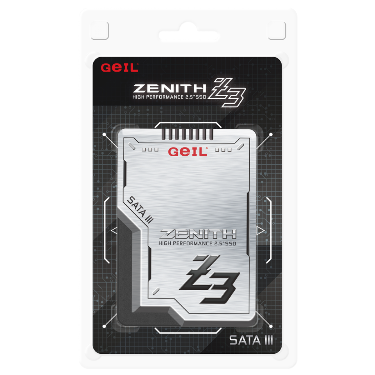 SSD Geil Zenith Z3, 128GB, Sata III, Leitura 520MBs e Gravação 470MBs, GZ25Z3-128GP