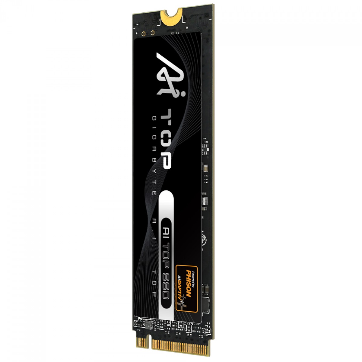 SSD Gigabyte AI TOP 100E, 1TB, M.2 2280, NVMe 1.4, PCIe 4.0, Leitura 7200MB/s Gravação 6500MB/s, AI100E1TB