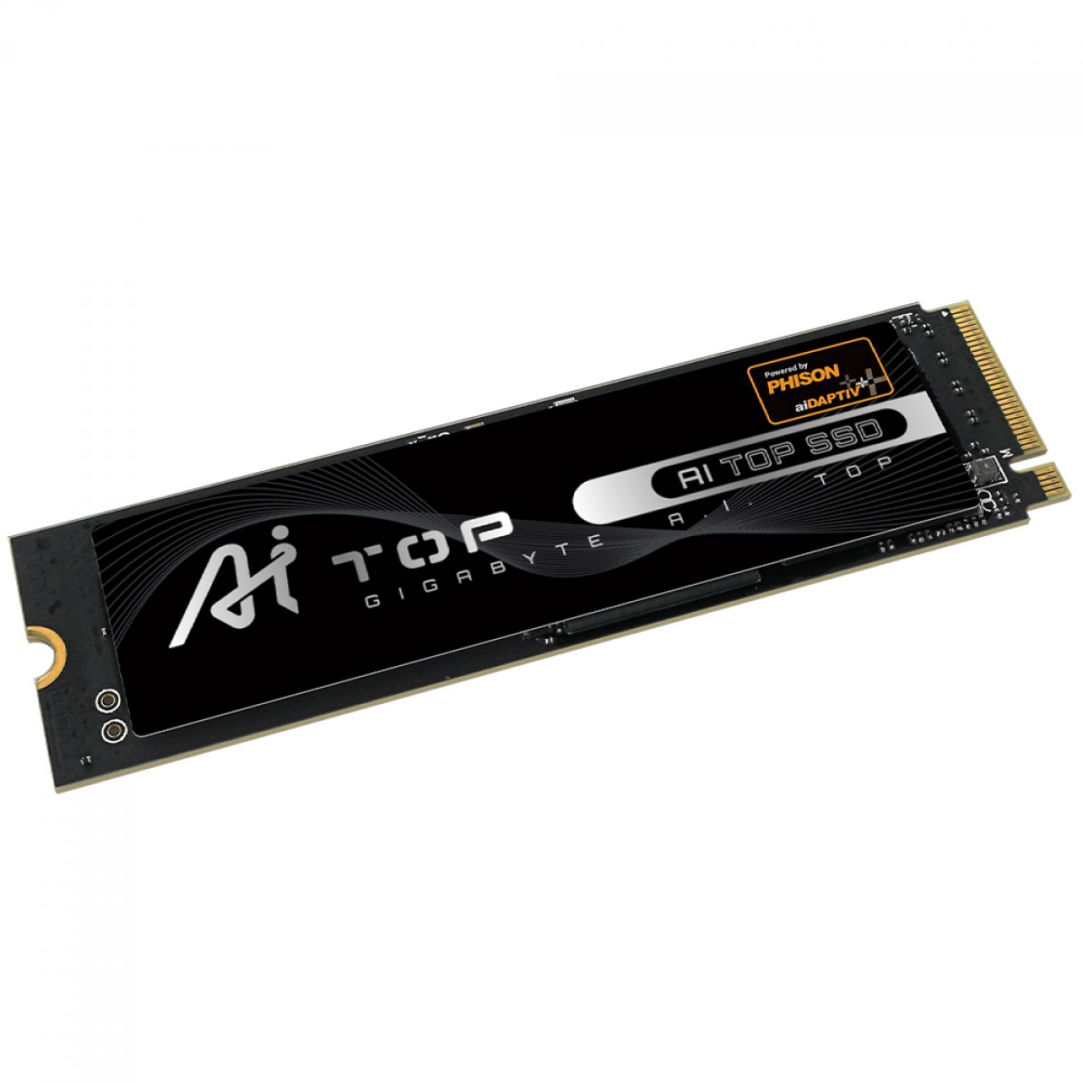 SSD Gigabyte AI TOP 100E, 1TB, M.2 2280, NVMe 1.4, PCIe 4.0, Leitura 7200MB/s Gravação 6500MB/s, AI100E1TB
