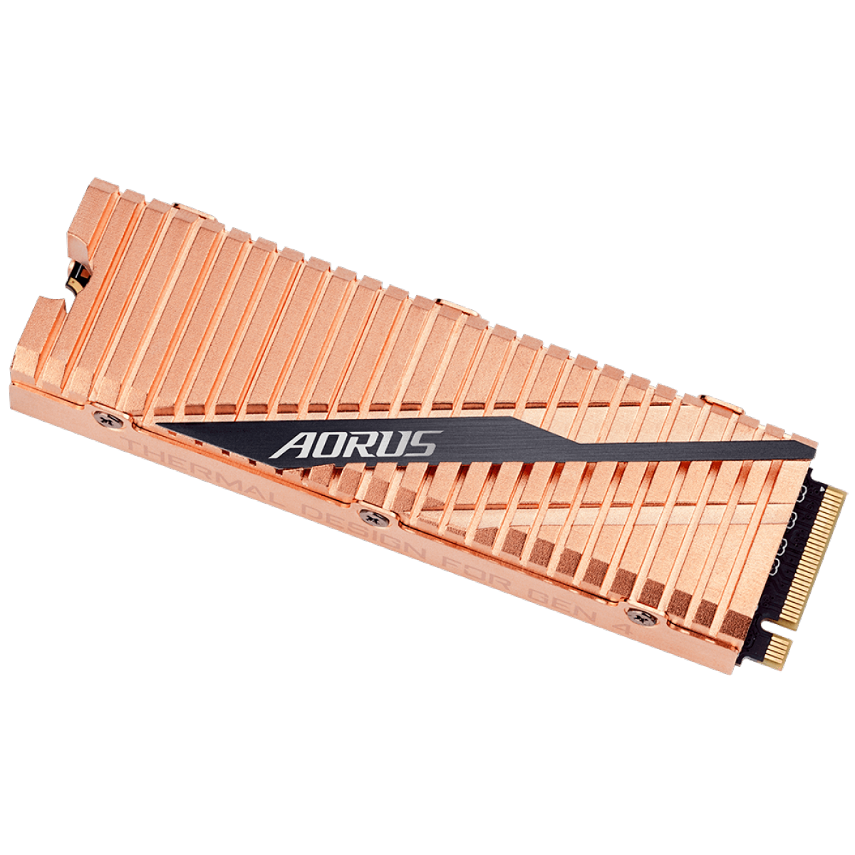 SSD Gigabyte Aorus Gen4, 1TB, M.2 2280, NVMe, Leitura 5000MBs e Gravação 4400MBs, GP-ASM2NE6100TTTD