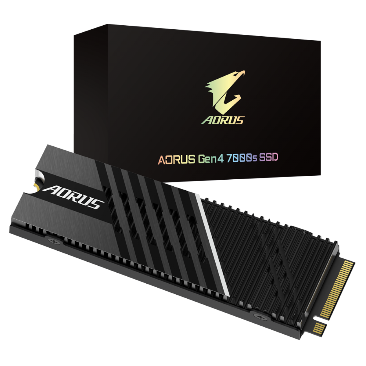 SSD Gigabyte Aorus Gen4 7000s, 2TB, M.2 2280, NVMe, Leitura 7000MBs e Gravação 6850MBs, GP-AG70S2TB