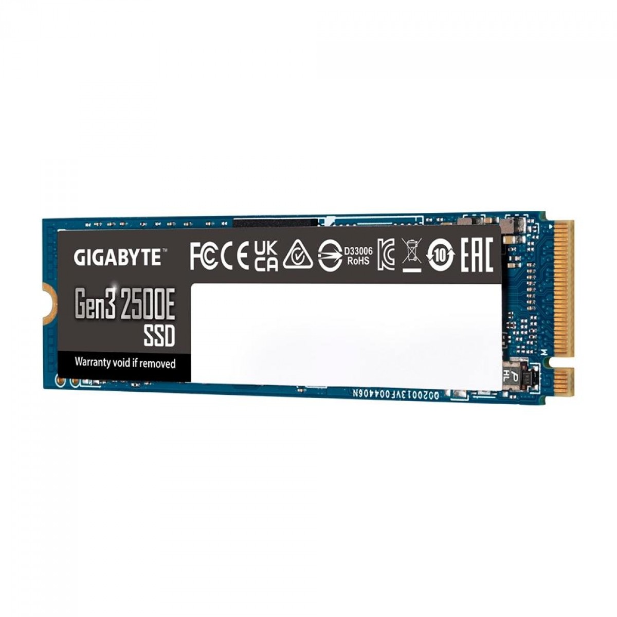 SSD Gigabyte Gen3 2500E, 500GB, M.2 2280, NVMe 1.3, PCIe 3.0x4, Leitura 2300MB/s, Gravação 1500MB/s, G325E500G