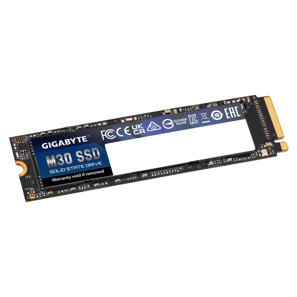SSD Gigabyte M30, 1TB, M.2 2280, NVMe 1.3, Leitura 3500MB/s, Gravação 3000MB/s, GP-GM301TB-G